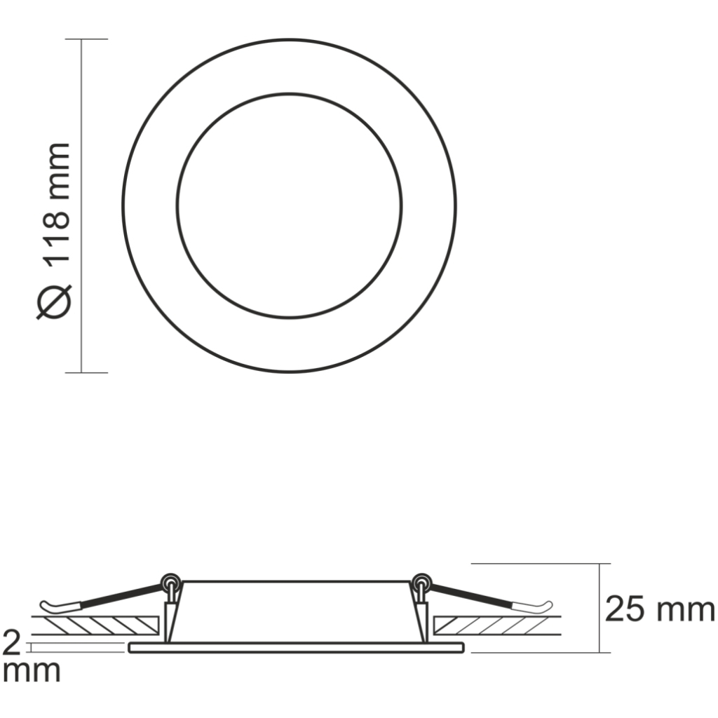 Світильник Videx LED Back вбудований круглий 9W 5000K (VL-DLBR-095) - фото 4 Світильник Videx LED Back вбудований круглий 9W 5000K (VL-DLBR-095) - фото 4
