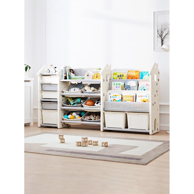 Дитячий стелаж Mealux Line White (KD-E196 White) - фото 2