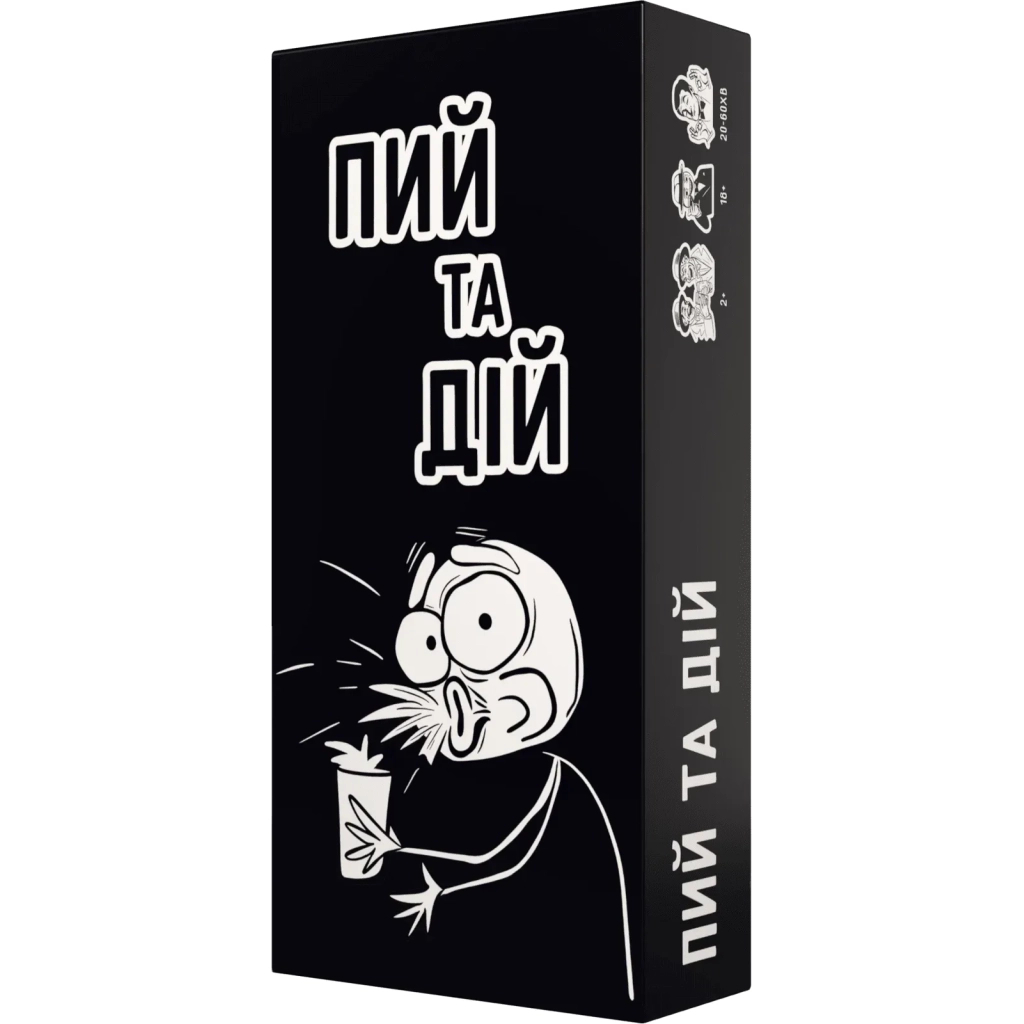 Настільна гра 18+ Bombat game Пий та Дій (укр.) (80048) - фото 1