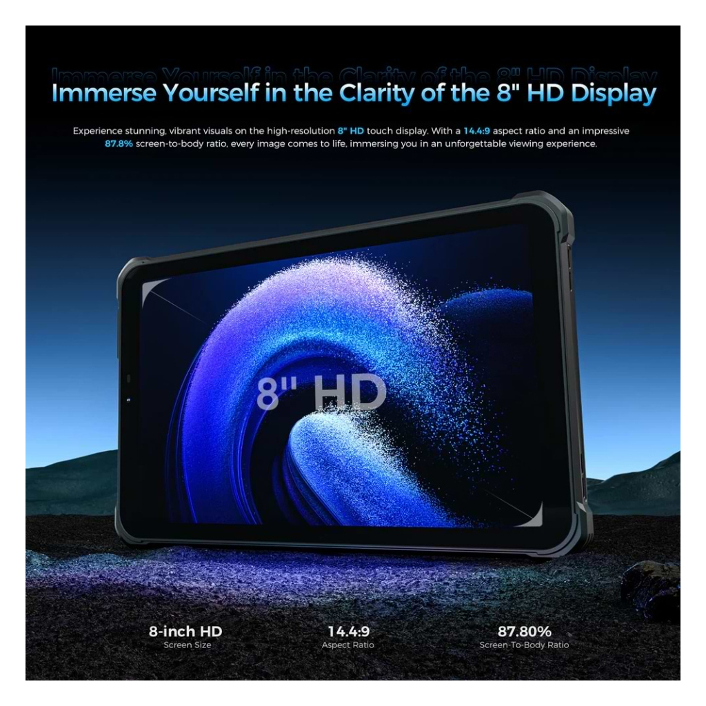 Планшет OUKITEL RT3 plus 8" 4/128GB NFC LTE Black (6941749808516) - фото 5 Планшет OUKITEL RT3 plus 8" 4/128GB NFC LTE Black (6941749808516) - фото 5