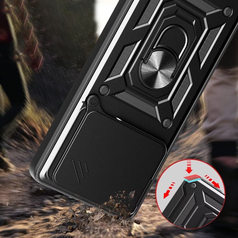 Чохол до мобільного телефона BeCover Military Poco F7 Pro Black (713536) - фото 5