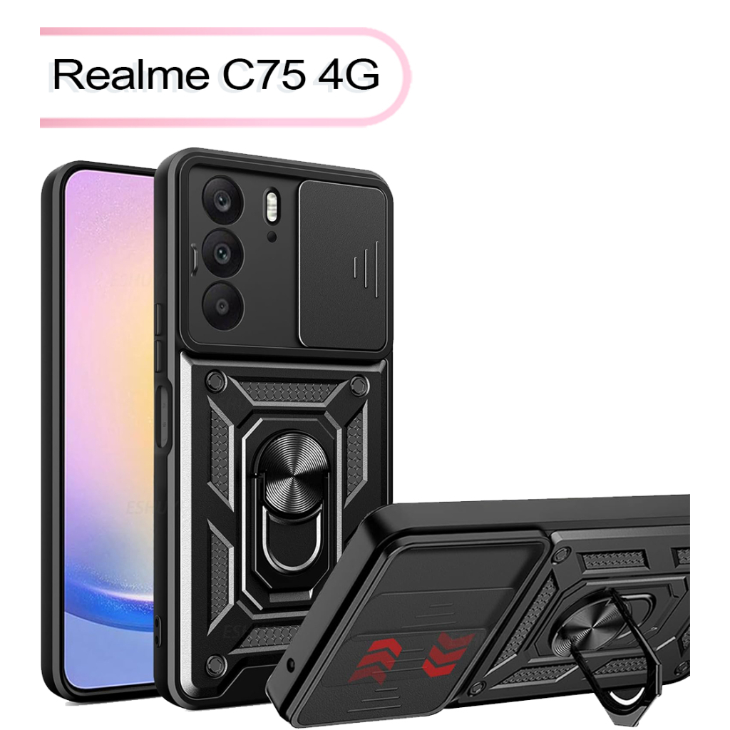 Чохол до мобільного телефона BeCover Military Realme C75 4G Black (713539) - фото 1 Чохол до мобільного телефона BeCover Military Realme C75 4G Black (713539) - фото 1