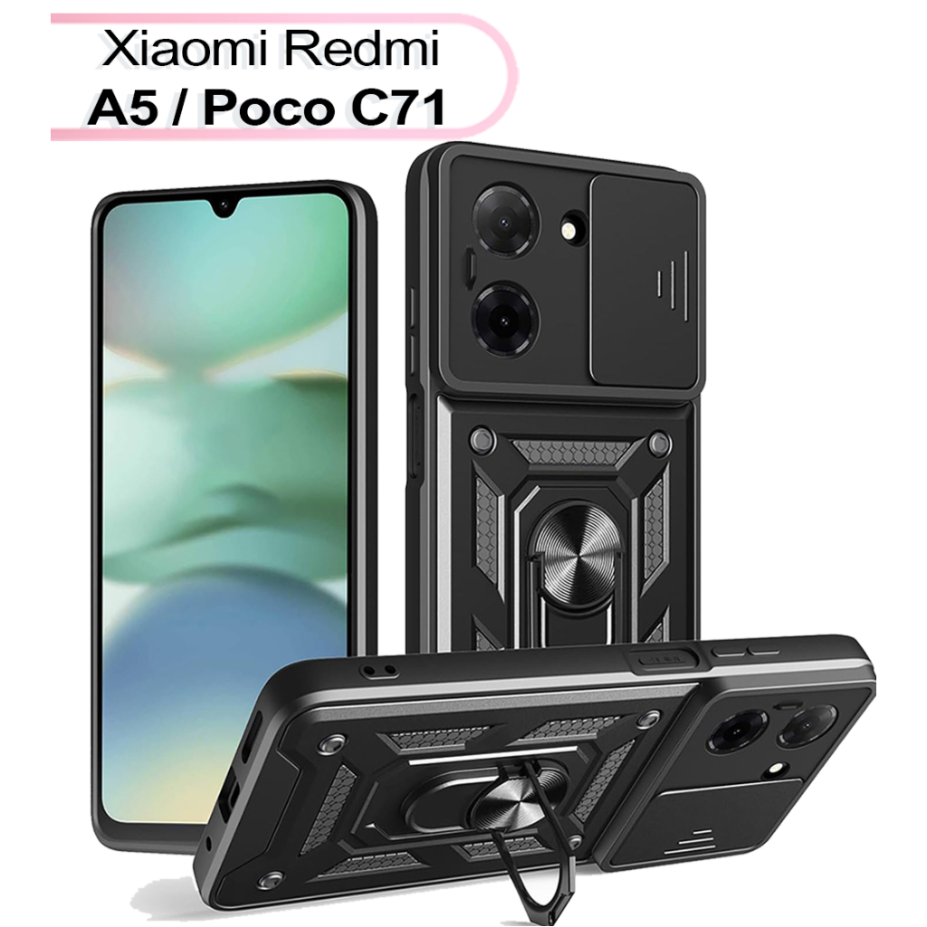 Чохол до мобільного телефона BeCover Military Xiaomi Redmi A5 / Poco C71 Black (713543) - фото 1 Чохол до мобільного телефона BeCover Military Xiaomi Redmi A5 / Poco C71 Black (713543) - фото 1