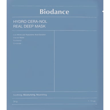 Маска для обличчя Biodance Hydro Cera-Nol Real Deep Sheet Mask 34 г (8809937360629) - фото 1
