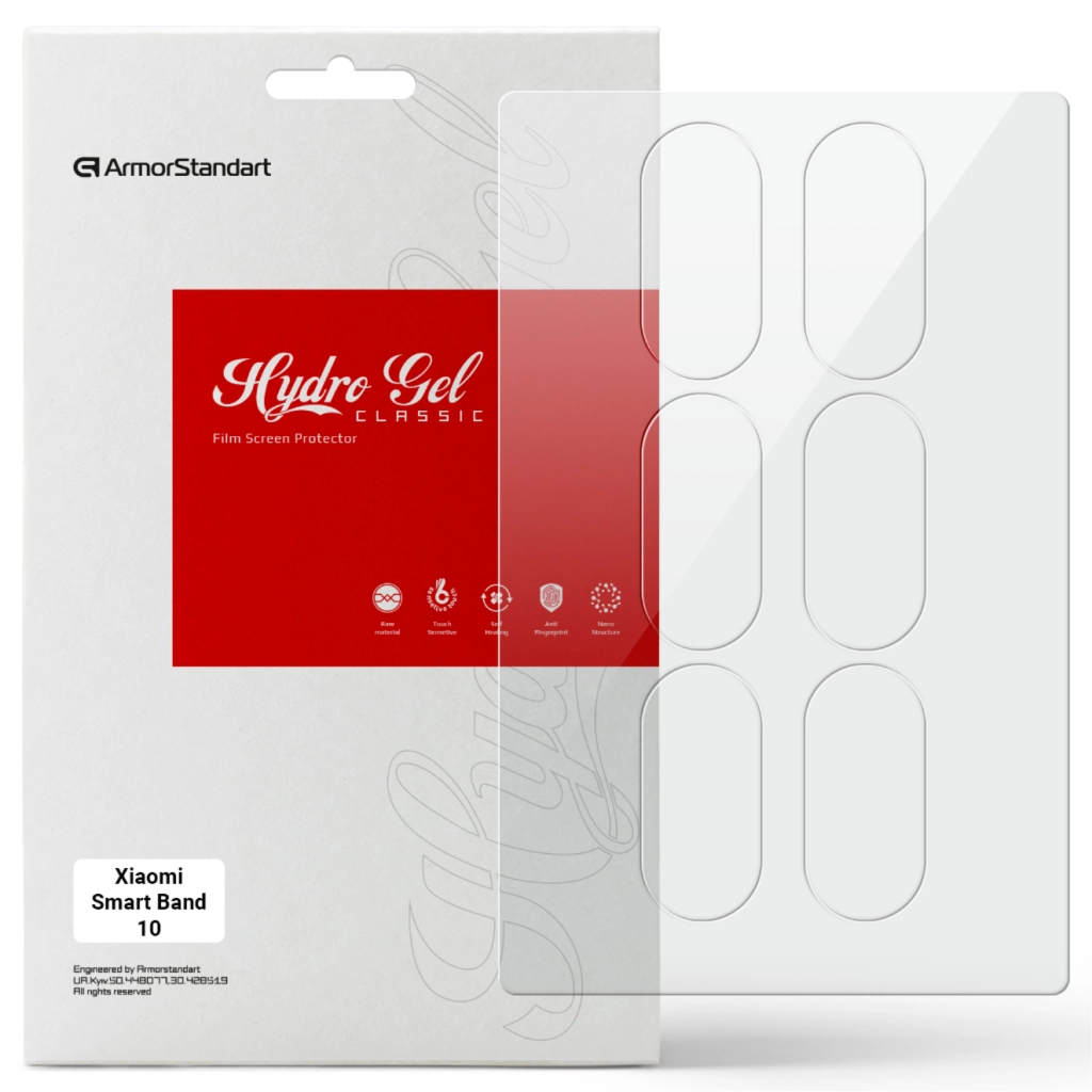 Плівка захисна Armorstandart Hydrogel Xiaomi Smart Band 10 6 шт (ARM86642) - фото 1
