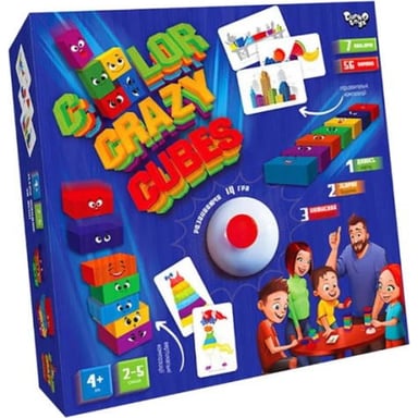 Настільна гра Danko Toys Color Crazy Cubes (укр.) (CCC-02-01U) - фото 1