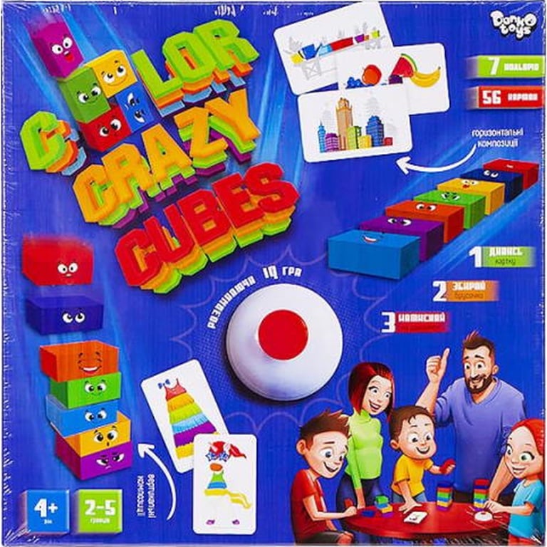 Настільна гра Danko Toys Color Crazy Cubes (укр.) (CCC-02-01U) - фото 2