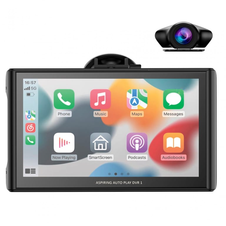 Автомобільний монітор Aspiring Auto Play DVR 1, Magnet, CarPlay, Android auto - фото 1
