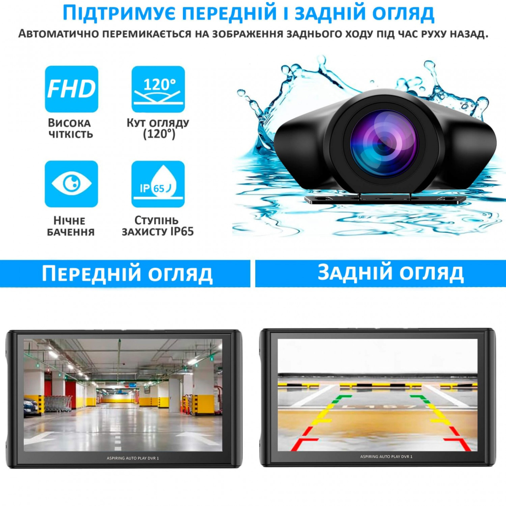 Автомобільний монітор Aspiring Auto Play DVR 1, Magnet, CarPlay, Android auto - фото 11 Автомобільний монітор Aspiring Auto Play DVR 1, Magnet, CarPlay, Android auto - фото 11