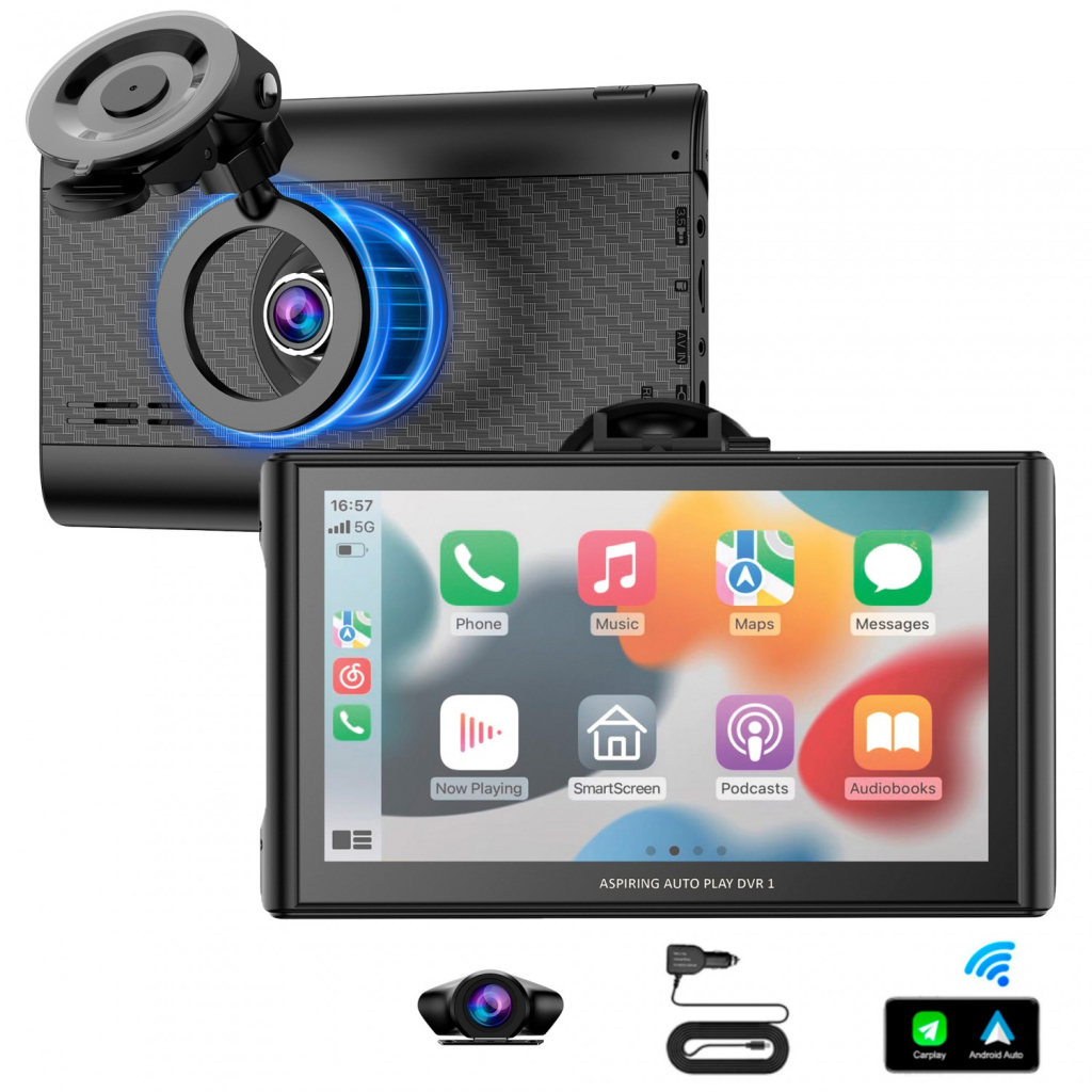 Автомобільний монітор Aspiring Auto Play DVR 1, Magnet, CarPlay, Android auto - фото 3 Автомобільний монітор Aspiring Auto Play DVR 1, Magnet, CarPlay, Android auto - фото 3