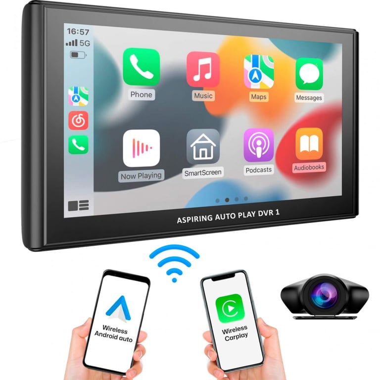 Автомобільний монітор Aspiring Auto Play DVR 1, Magnet, CarPlay, Android auto - фото 10
