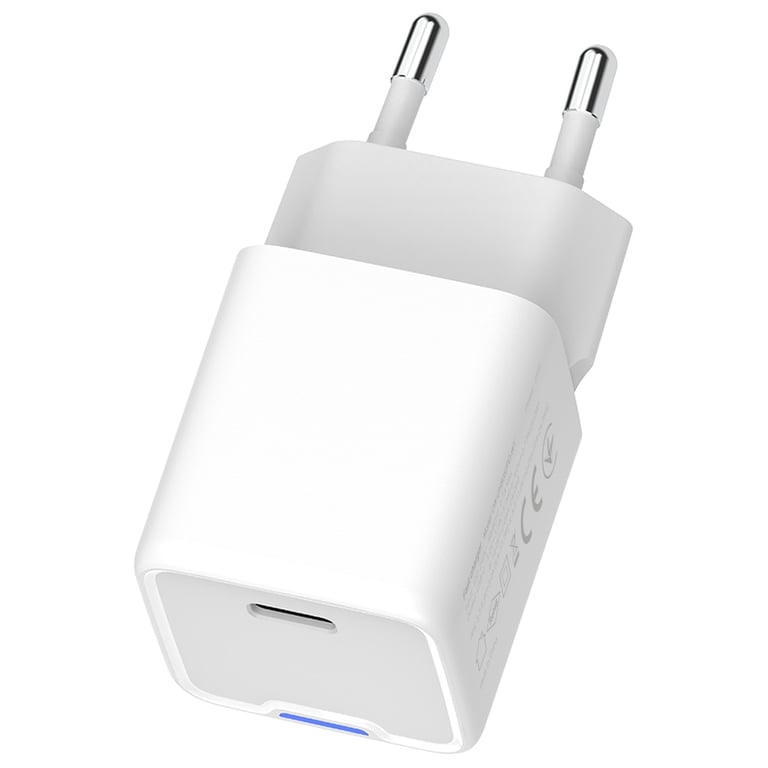 Зарядний пристрій ColorWay C101C GaN Mini 20W PD PPS USB-C white (CW-CHS059PD-WT) - фото 2