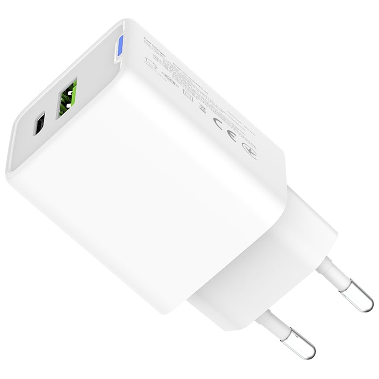 Зарядний пристрій ColorWay C101E GaN Mini 45W PD PPS USB-C + USB-A QC4.0 white (CW-CHS060PD-WT) - фото 6