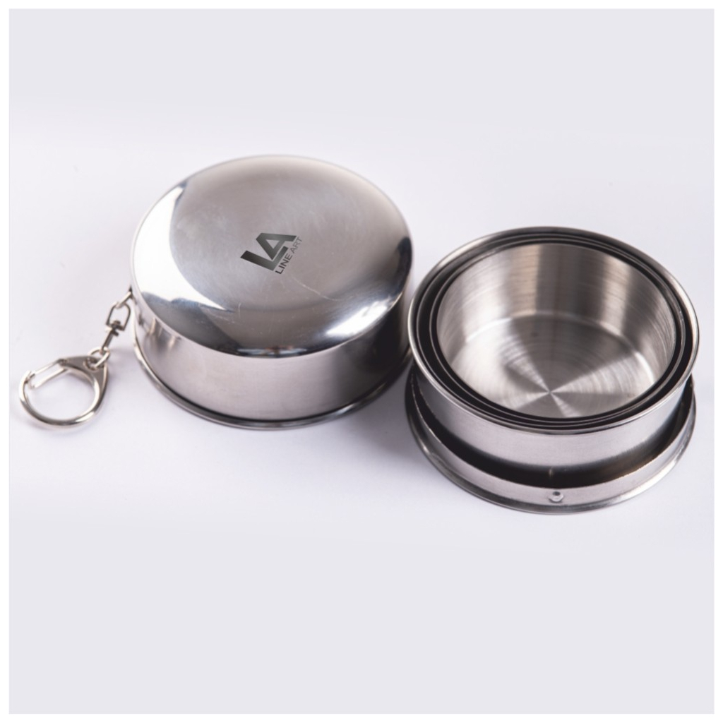 Стакан туристичний Line Art Nebraska 240 мл сріблястий (110053421LA-77) - фото 2 Стакан туристичний Line Art Nebraska 240 мл сріблястий (110053421LA-77) - фото 2