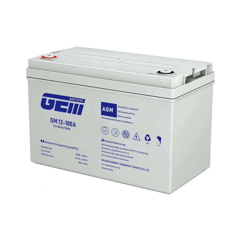 Батарея до ДБЖ GEM GM 12V-100Ah (GM 12-100) - фото 1