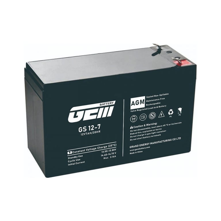 Батарея до ДБЖ GEM GS 12V-7Ah (GS 12-7)