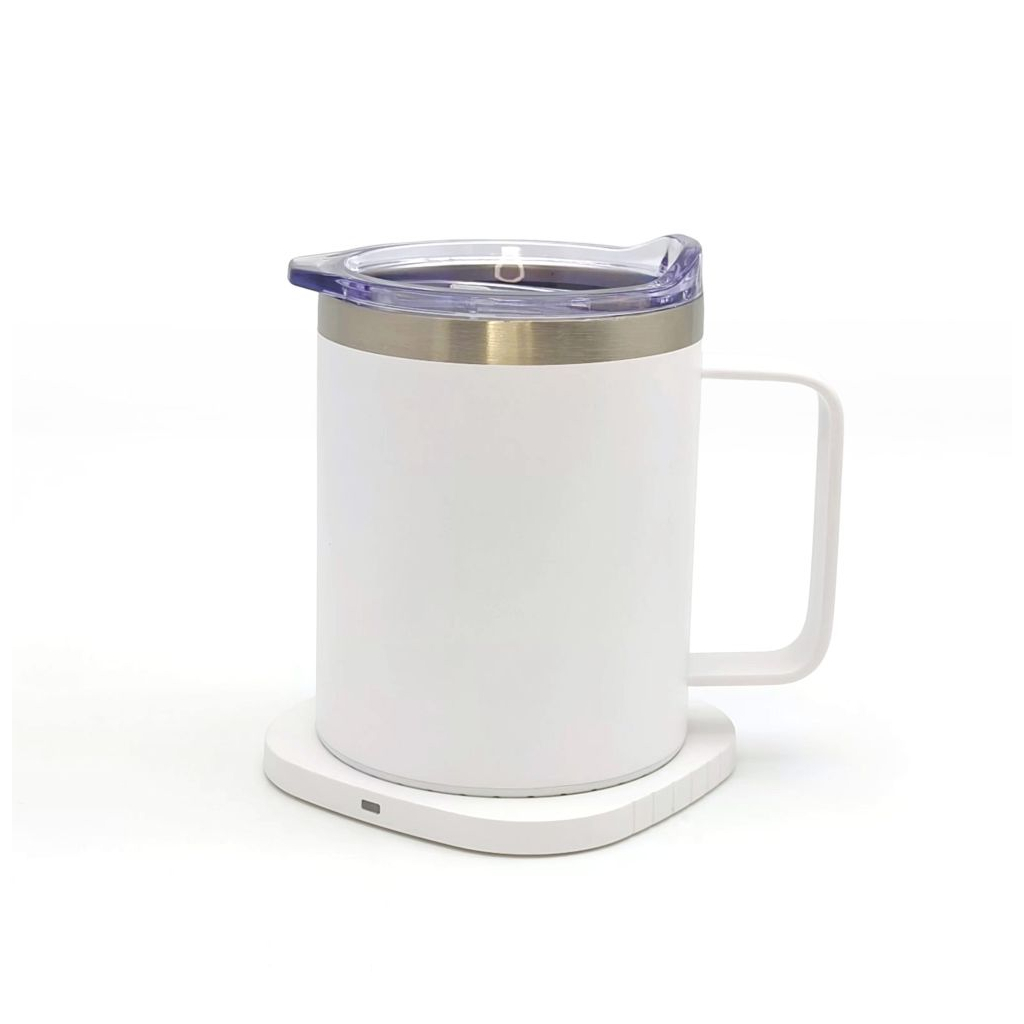 Термокружка TheGeneral з підігрівом та бездротовою зарядкою ThermoHub 15W з LED індикатором біла (40021321-08) Термокружка TheGeneral з підігрівом та бездротовою зарядкою ThermoHub 15W з LED індикатором біла (40021321-08)