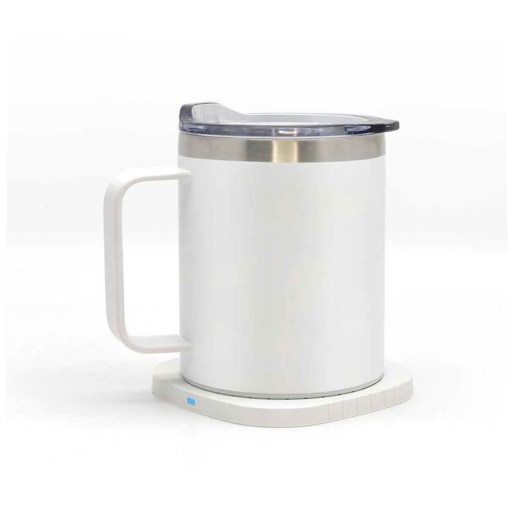 Термокружка TheGeneral з підігрівом та бездротовою зарядкою ThermoHub 15W з LED індикатором біла (40021321-08) - фото 2 Термокружка TheGeneral з підігрівом та бездротовою зарядкою ThermoHub 15W з LED індикатором біла (40021321-08) - фото 2