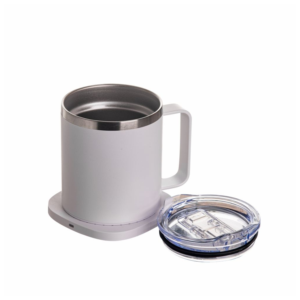 Термокружка TheGeneral з підігрівом та бездротовою зарядкою ThermoHub 15W з LED індикатором біла (40021321-08) - фото 6 Термокружка TheGeneral з підігрівом та бездротовою зарядкою ThermoHub 15W з LED індикатором біла (40021321-08) - фото 6