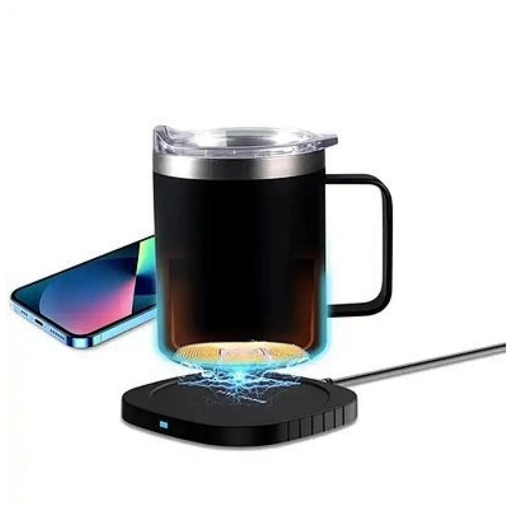 Термокружка TheGeneral з підігрівом та бездротовою зарядкою ThermoHub 15W з LED індикатором чорна (40021321-01) - фото 5 Термокружка TheGeneral з підігрівом та бездротовою зарядкою ThermoHub 15W з LED індикатором чорна (40021321-01) - фото 5