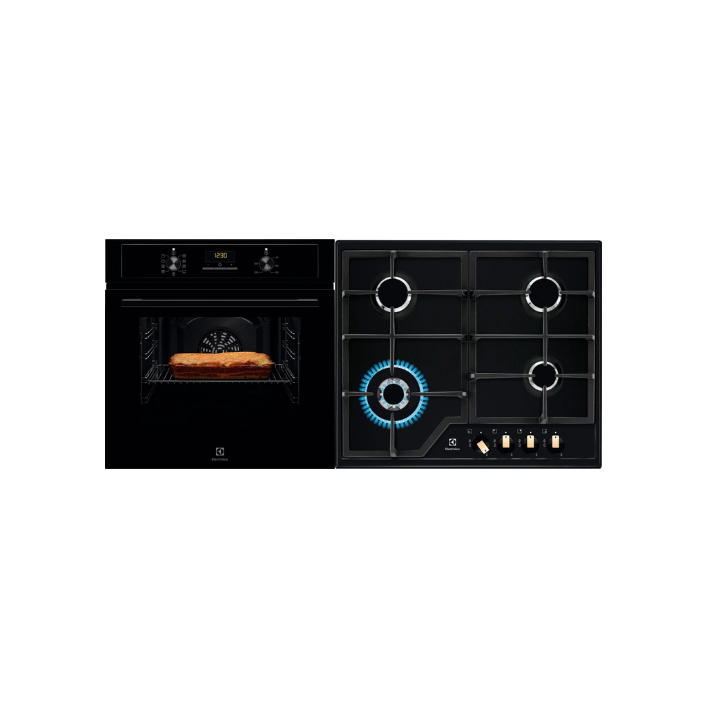 Комплект вбудованої техніки Electrolux Духова шафа EOF3H50BK + Варильна поверхня KGS6436RK (1) - фото 2 Комплект вбудованої техніки Electrolux Духова шафа EOF3H50BK + Варильна поверхня KGS6436RK (1) - фото 2