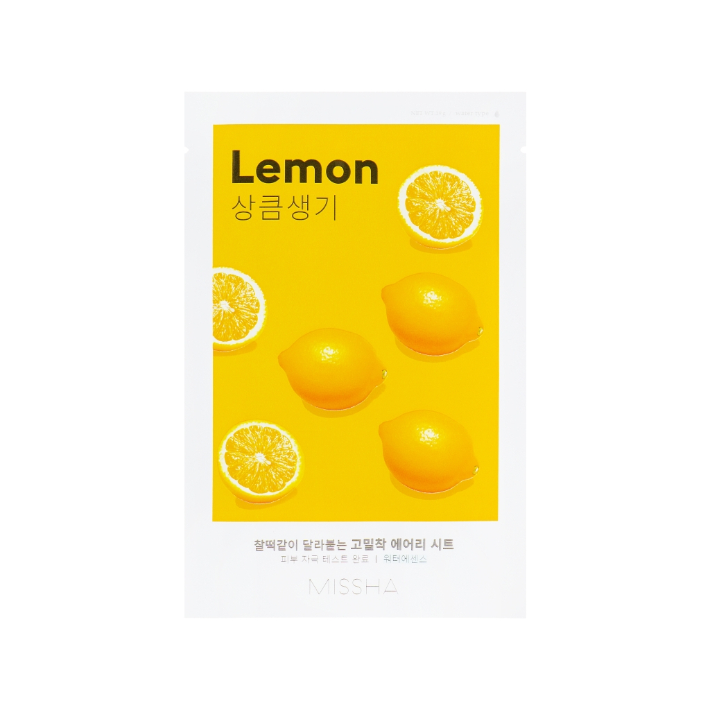 Маска для обличчя Missha Airy Fit Lemon Sheet Mask 19 г (8809747963768) - фото 1