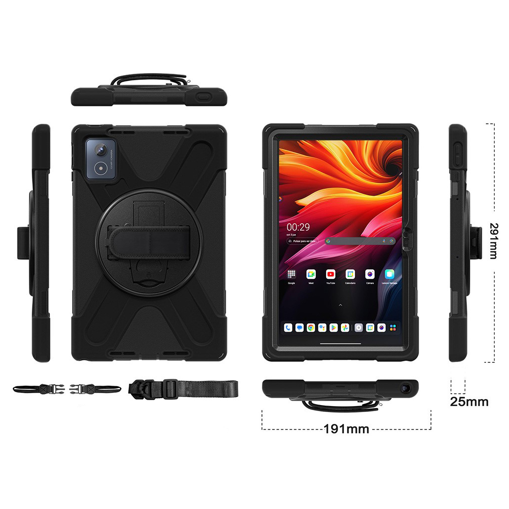 Чохол до планшета BeCover Heavy Duty Lenovo Tab K11 Plus TB-352F 11.45" Black (713635) - фото 3 Чохол до планшета BeCover Heavy Duty Lenovo Tab K11 Plus TB-352F 11.45" Black (713635) - фото 3