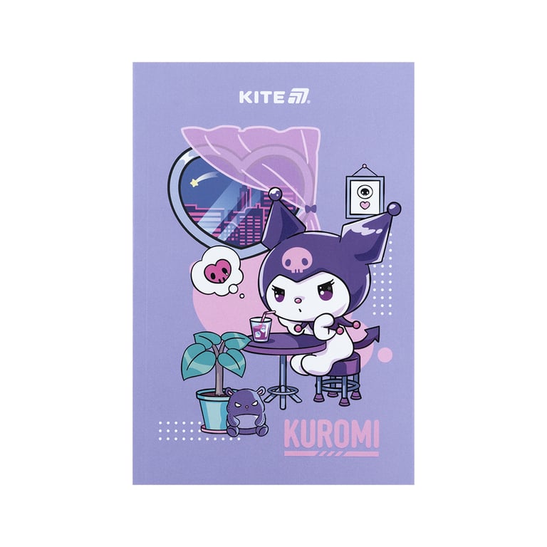 Блокнот Kite А5 Kuromi термобіндер, 64 аркуші, нелінований (HK25-193) - фото 1