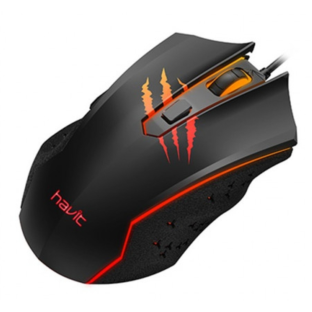 Мишка Havit HV-MS1027 USB Black (6939119030896) - фото 4 Мишка Havit HV-MS1027 USB Black (6939119030896) - фото 4