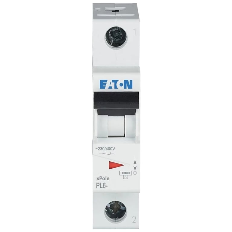 Автоматичний вимикач Eaton 1-п. М1 В 10А PL6 6кА - фото 2