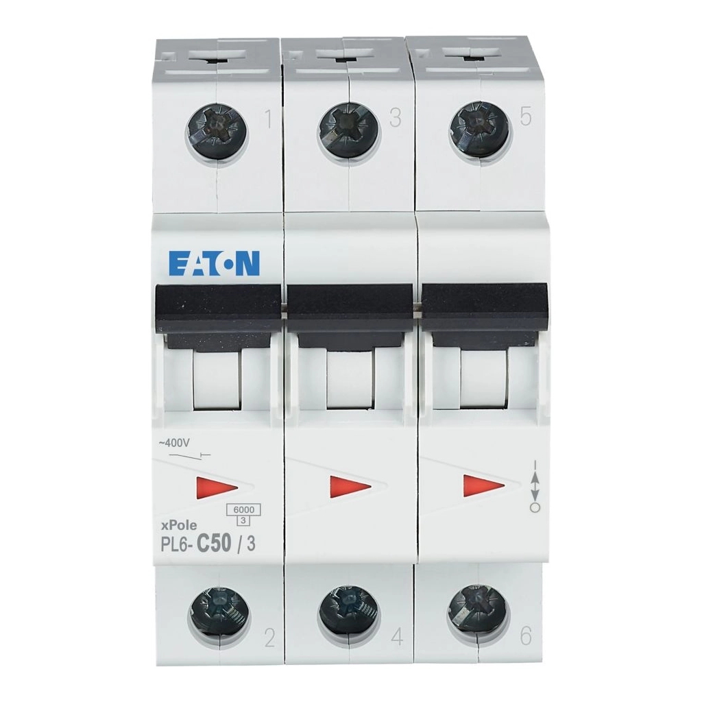 Автоматичний вимикач Eaton 3-п. М3 С 50А PL6 6кА - фото 2 Автоматичний вимикач Eaton 3-п. М3 С 50А PL6 6кА - фото 2