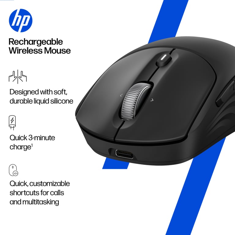 Мишка HP 700 Rechargeable Wireless/Bluetooth Black (AZ7B0AA) - фото 2