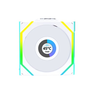 Кулер до корпусу Lian Li Uni Fan SL WIRELESS LCD Reverse, 120-1 (G99.12RSLLCD1W1W.00)