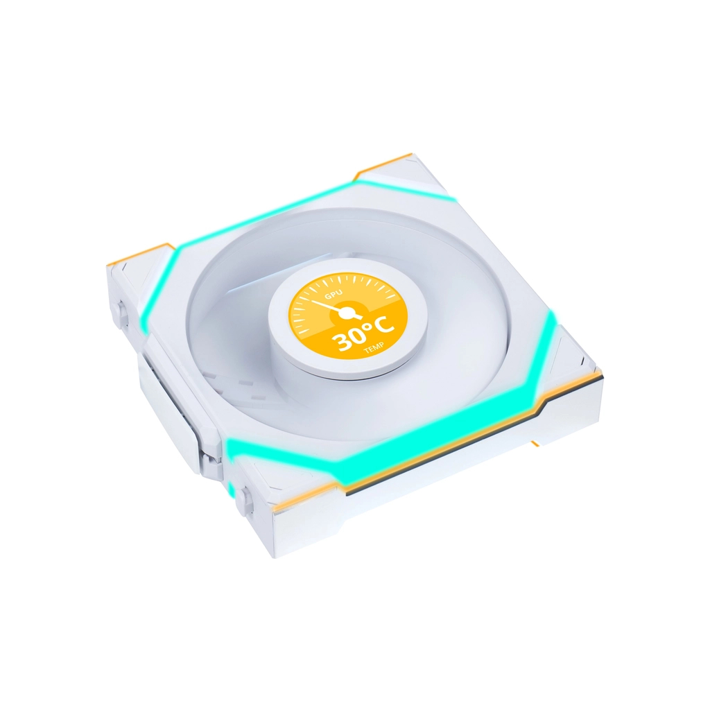 Кулер до корпусу Lian Li Uni Fan SL WIRELESS LCD Reverse, 120-1 (G99.12RSLLCD1W1W.00) - фото 2 Кулер до корпусу Lian Li Uni Fan SL WIRELESS LCD Reverse, 120-1 (G99.12RSLLCD1W1W.00) - фото 2