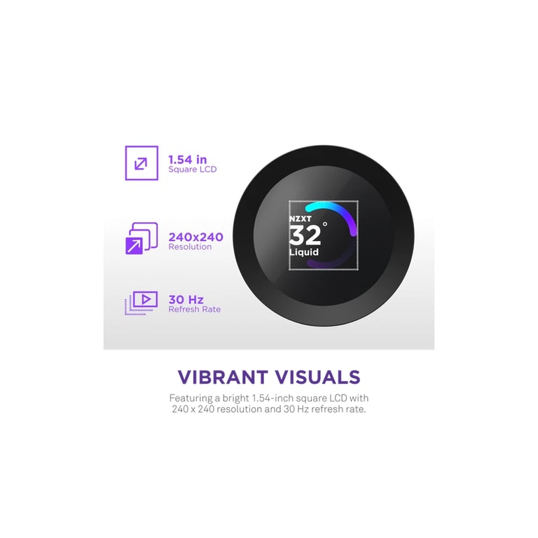 Система рідинного охолодження NZXT Kraken Plus V2 360mm AIO liquid cooler w/Displ (RL-KN360-B2) - фото 6