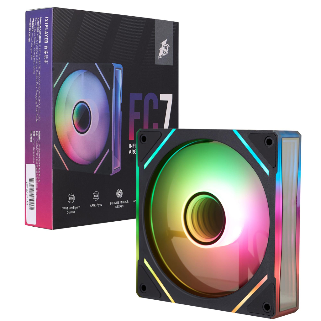 Кулер до корпусу 1stPlayer FC7 Black (FC7-BK-1IN1) - фото 8 Кулер до корпусу 1stPlayer FC7 Black (FC7-BK-1IN1) - фото 8