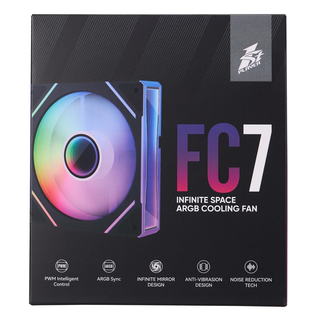 Кулер до корпусу 1stPlayer FC7 Black (FC7-BK-1IN1) - фото 9 Кулер до корпусу 1stPlayer FC7 Black (FC7-BK-1IN1) - фото 9