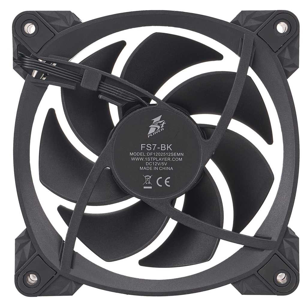 Кулер до корпусу 1stPlayer FS7 Black (FS7-BK-1IN1) - фото 6 Кулер до корпусу 1stPlayer FS7 Black (FS7-BK-1IN1) - фото 6