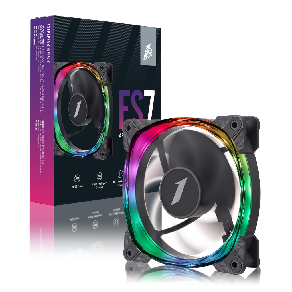 Кулер до корпусу 1stPlayer FS7 Black (FS7-BK-1IN1) - фото 8 Кулер до корпусу 1stPlayer FS7 Black (FS7-BK-1IN1) - фото 8