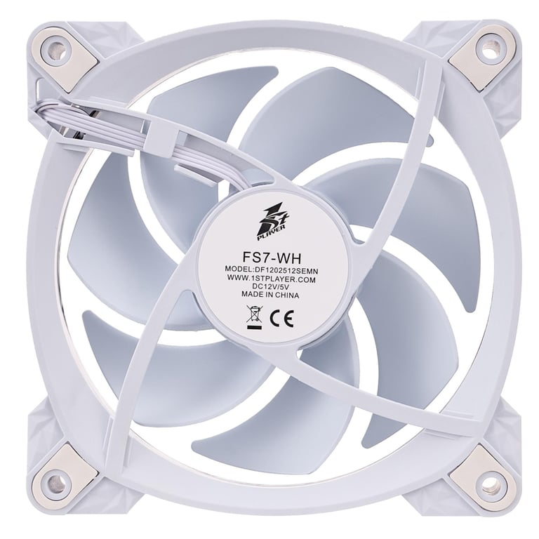 Кулер до корпусу 1stPlayer FS7 White (FS7-WH-1IN1) - фото 6