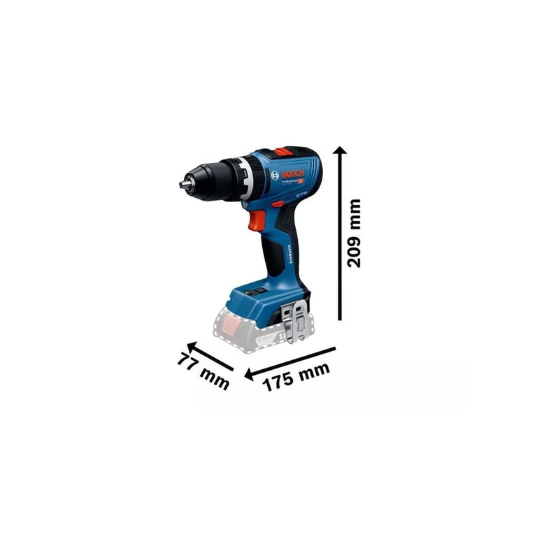 Шуруповерт Bosch Professional GSB 18V-65 18В 2х2Агод 3165Нм 0-2100обхв ЗП GAL18V-20 кейс 1.12 (0.601.9N3.100) - фото 4