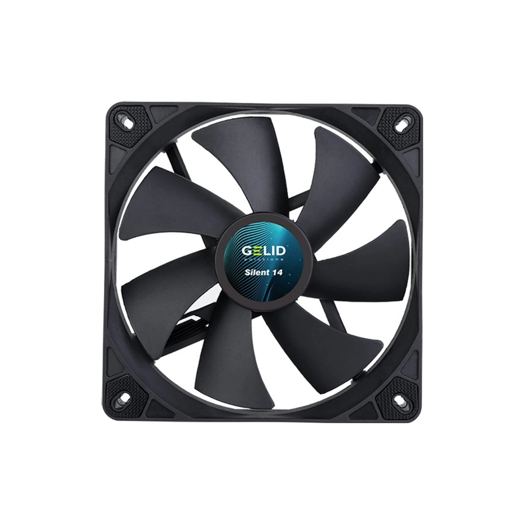 Кулер до корпусу Gelid Solutions Silent 14 Black 140 mm (FN-PX14-11) - фото 2 Кулер до корпусу Gelid Solutions Silent 14 Black 140 mm (FN-PX14-11) - фото 2