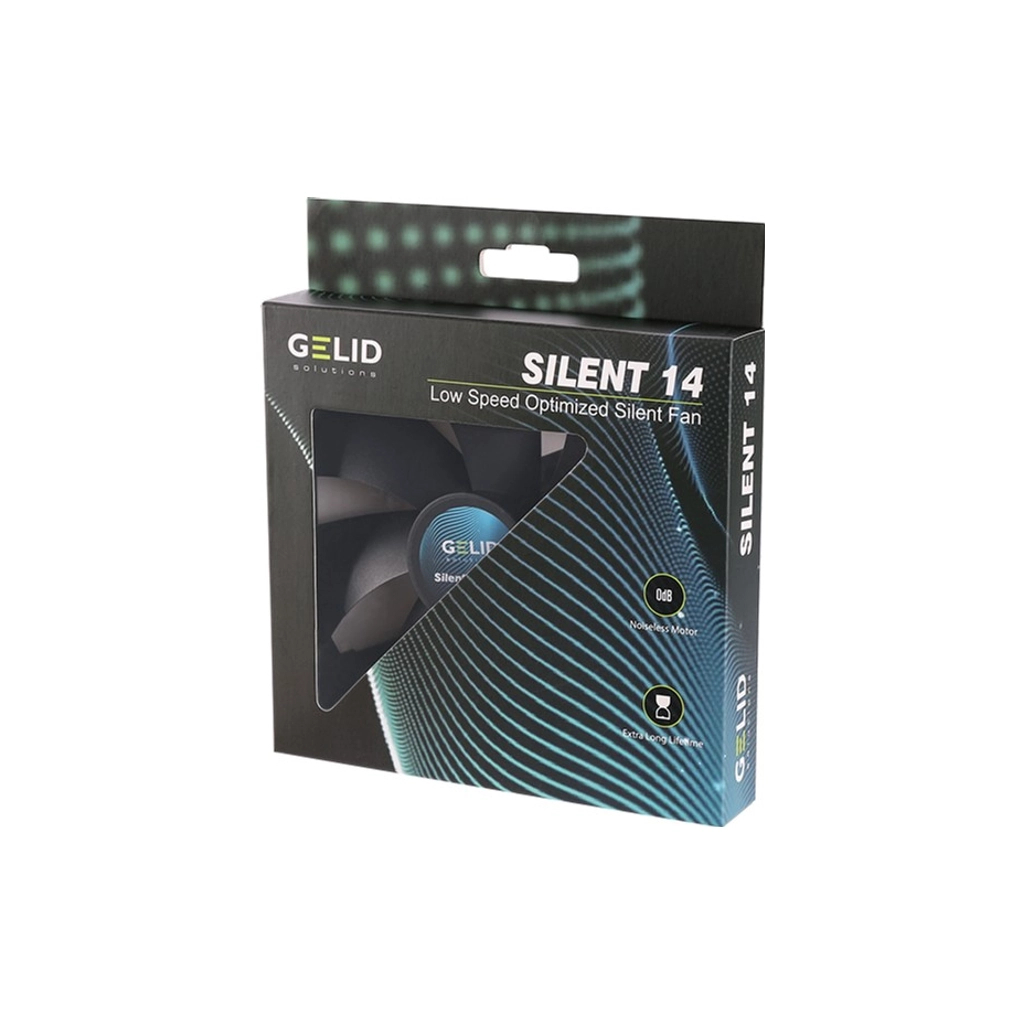 Кулер до корпусу Gelid Solutions Silent 14 Black 140 mm (FN-PX14-11) - фото 6 Кулер до корпусу Gelid Solutions Silent 14 Black 140 mm (FN-PX14-11) - фото 6