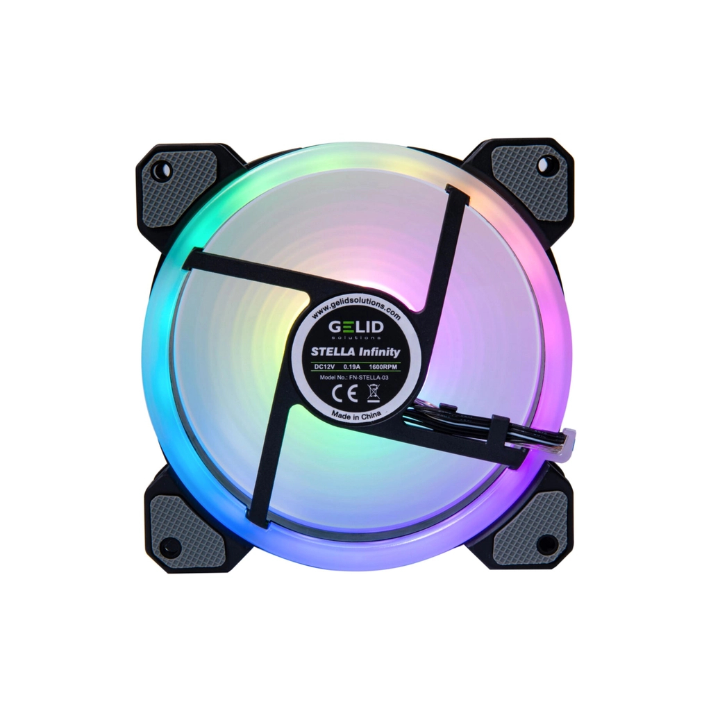 Кулер до корпусу Gelid Solutions Stella ARGB 120mm (FN-STELLA-03) - фото 2 Кулер до корпусу Gelid Solutions Stella ARGB 120mm (FN-STELLA-03) - фото 2