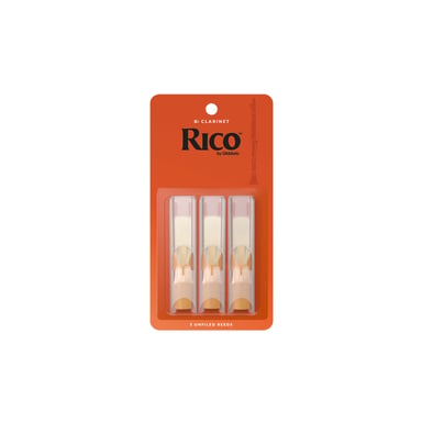 Тростина для кларнета D'Addario Rico - Bb Clarinet #1.5 - 3 Pack (RCA0315) - фото 1