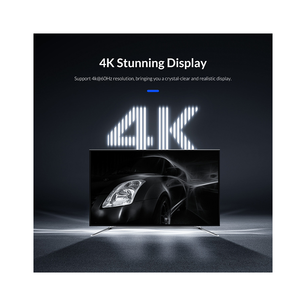 Розгалужувач Orico HDMI 2.0 1x2, 4K (CA913510) - фото 5 Розгалужувач Orico HDMI 2.0 1x2, 4K (CA913510) - фото 5