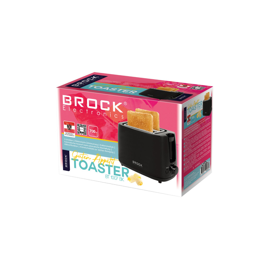 Тостер Brock BT 1007 BK - фото 2 Тостер Brock BT 1007 BK - фото 2