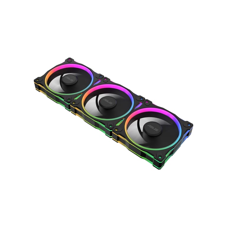 Кулер до корпусу ASUS PRIME MR120 REVERSE ARGB BLACK 3IN1 (90DA00L0-B09020) - фото 2