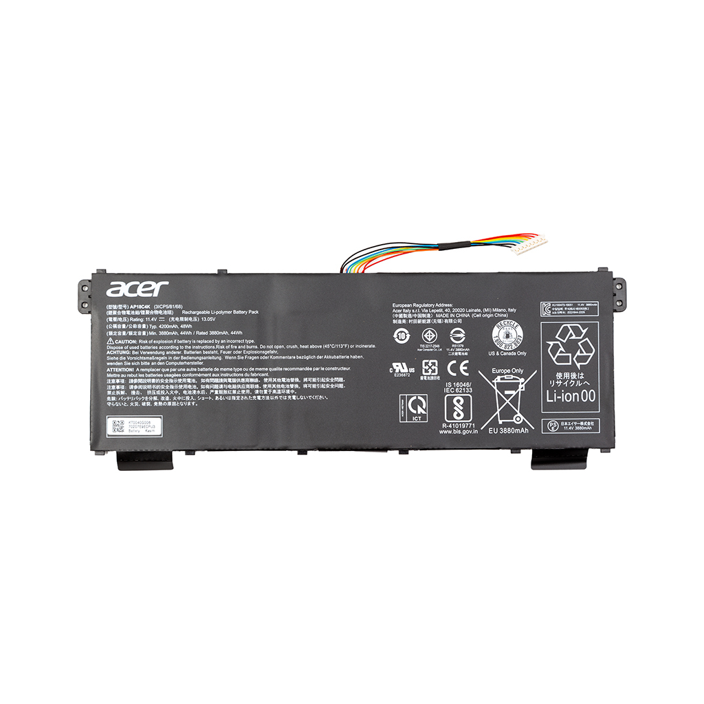 Акумулятор до ноутбука Acer Aspire 5 A515-43G (AP18C4K) 11.4V 4200mAh (NB410729)