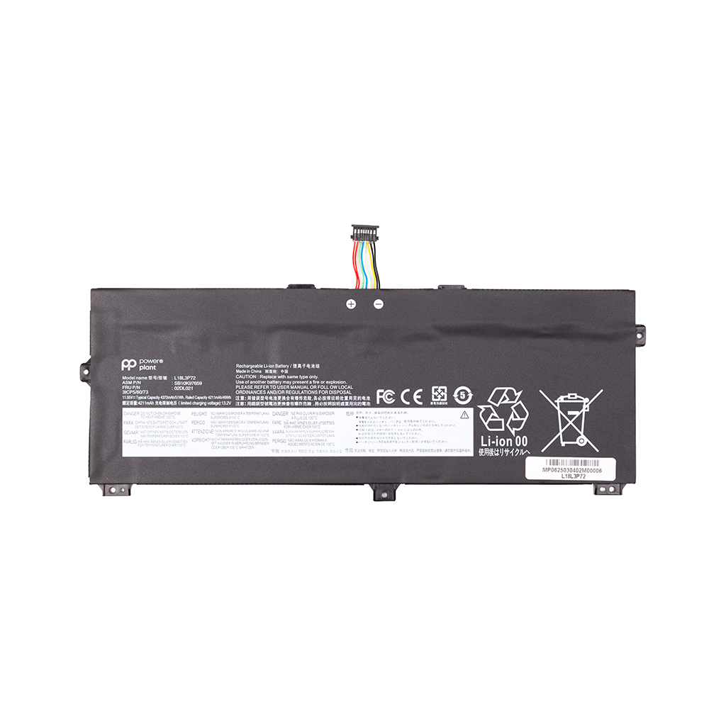 Акумулятор до ноутбука LENOVO ThinkPad X390 Yoga (L18M3P72) 11.55V 4211mAh PowerPlant (NB482672) Акумулятор до ноутбука LENOVO ThinkPad X390 Yoga (L18M3P72) 11.55V 4211mAh PowerPlant (NB482672)